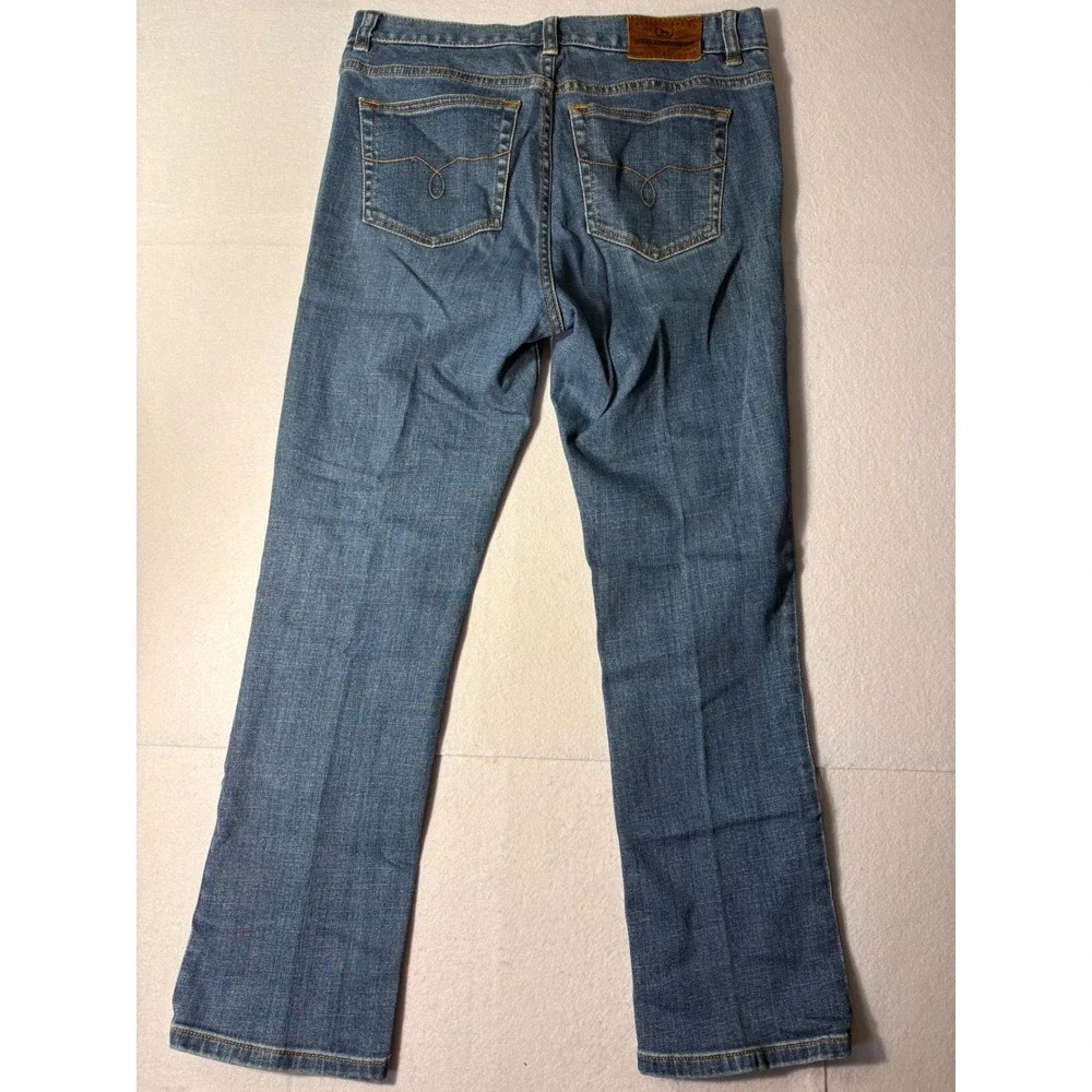 Lauren Ralph Lauren Classic Straight Leg Jeans Blue Medium Wash Denim 6P Petite